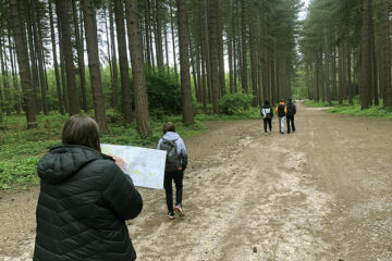 Protective Services walking and map reading