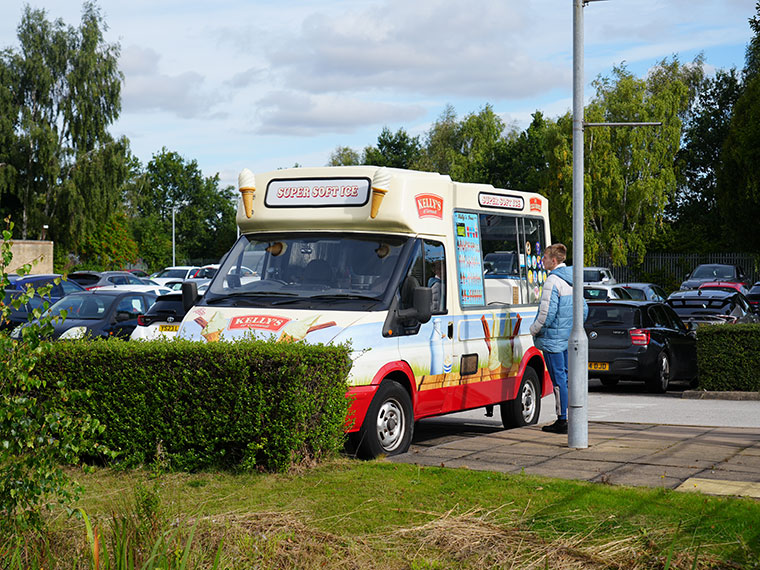 Ice Cream Van at the September sign up event at DVC