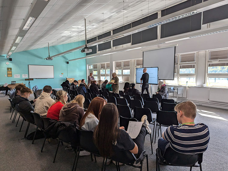 Careers Fair talk at Dearne Valley College