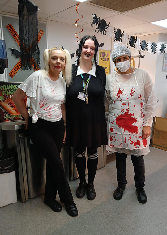 Halloween dress up at College