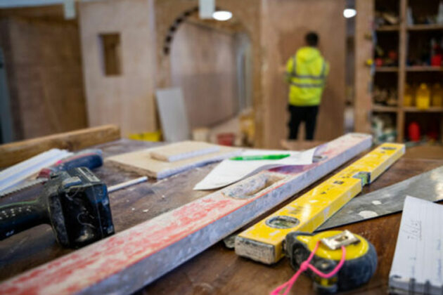 In a joinery workshop