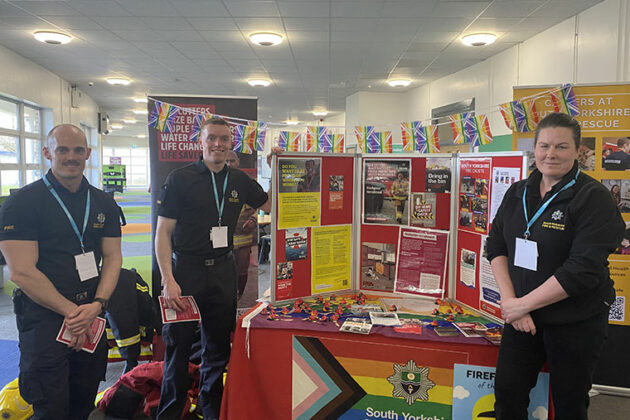 Stalls at Dearne Valley College during LGBTQ+ History Week